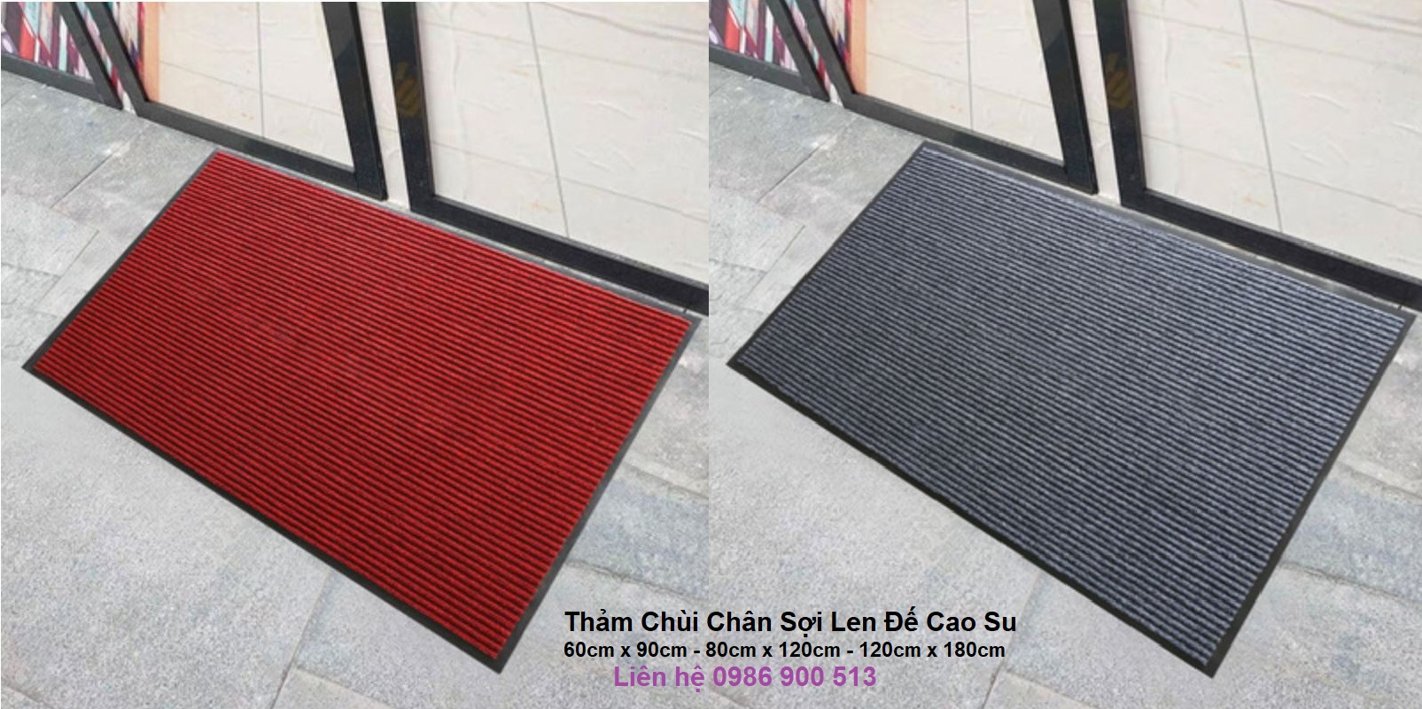 Thảm chùi chân sợi len